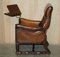Regency Chesterfield Armchair in Brown Leather, 1810s, Image 18