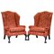 Large Chelsea Wingback Armchairs with Claw and Ball Feet from George Smith, Set of 2 2