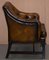 Georgian Brown Leather Desk Armchairs from George Smith, Set of 2, Image 8