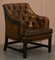Georgian Brown Leather Desk Armchairs from George Smith, Set of 2 15