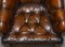 Georgian Brown Leather Desk Armchairs from George Smith, Set of 2, Image 5
