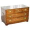 Reprodux Campaign Chest of Drawers with Leather Top by Bevan Funnell 1
