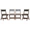Military Campaign Dining Chairs in Leather by Kennedy for Harrods London, Set of 4 2