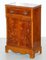 Vintage Burl Yew Wood Bedside Cupboards with Drawers, Set of 2, Image 4