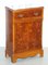 Vintage Burl Yew Wood Bedside Cupboards with Drawers, Set of 2 2