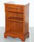 Vintage Burl Yew Wood Bedside Cupboards with Drawers, Set of 2, Image 15