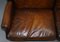 Brown Leather Sofa with Feather Cushions from Ralph Lauren 7