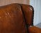 Brown Leather Sofa with Feather Cushions from Ralph Lauren 11