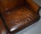 Brown Leather Sofa with Feather Cushions from Ralph Lauren 12
