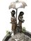 Antique Couple with Umbrella Fountain in Bronze 2
