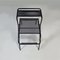 Postmodern Black Metal Convertible Chair or Ladder, Italy, 1980s 7