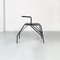 Postmodern Black Metal Convertible Chair or Ladder, Italy, 1980s 3