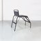 Postmodern Black Metal Convertible Chair or Ladder, Italy, 1980s 6