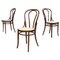 Chaises Thonet en Paille et Bois par Salvatore Leone, Autriche, 1900s, Set de 3 1