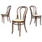 Straw and Wood Chairs Thonet by Salvatore Leone, Austria, 1900s, Set of 3 1