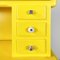 Italian Double Body Chest of Drawers in Bright Yellow Wood, 1960s 10