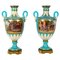19th Century French Porcelain Urns, Set of 2 1