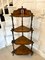 19th Century Victorian Inlaid Walnut Corner Shelf, 1860s, Image 3