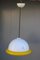 Lámpara colgante italiana de cristal de Murano estilo Sottsass para Mazzega, 1970, Imagen 1