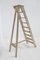 Antique Italian Beige Wood Ladder, 1920s 6