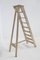 Antique Italian Beige Wood Ladder, 1920s, Image 6