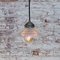 Vintage Industrial Glass Pendant Lamp from Holophane 5