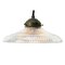 Vintage Industrial Glass Pendant Lamp from Holophane 2