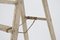 Large Antique Italian White Wood Ladder, 1920s, Image 8