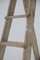 Large Antique Italian White Wood Ladder, 1920s 5
