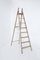 Large Antique Italian White Wood Ladder, 1920s 1