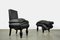 Madam Rubens Chair with Stool by Frank Willems, Netherlands, Set of 2 1