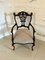 Antique Victorian Mahogany Carved Armchair, 1880s 2