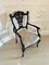 Antique Victorian Mahogany Carved Armchair, 1880s 1