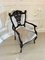 Antique Victorian Mahogany Carved Armchair, 1880s, Image 1