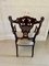 Antique Victorian Mahogany Carved Armchair, 1880s 5