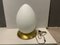 Opaline Glass Egg Table Lamps, Set of 2 3