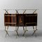 Mobile bar vintage in legno, anni '60, set di 3, Immagine 3