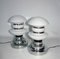 Vintage White Bedside Lamps, 1960s, Set of 2, Image 7