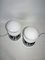 Vintage White Bedside Lamps, 1960s, Set of 2, Image 1