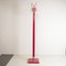 Red Lacquered Wooden Coat Stand with steel Inserts by Carlo De Carli for Fiarm, 1970s 1