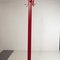 Red Lacquered Wooden Coat Stand with steel Inserts by Carlo De Carli for Fiarm, 1970s, Image 2