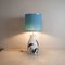 Enameled Ceramic and Brass Table Lamp, 1960s 4