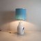 Enameled Ceramic and Brass Table Lamp, 1960s 3