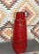 Große rote Berinna 424-46 Bodenvase aus Keramik von Scheurich, 1970er 5