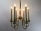 French Brass Chandelier, 1960s 5