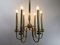 French Brass Chandelier, 1960s, Image 5