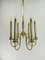 French Brass Chandelier, 1960s, Image 2