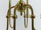 French Brass Chandelier, 1960s, Image 4