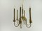 French Brass Chandelier, 1960s, Image 6