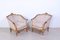 Venetian Golden Damask Carving Sofa and Armchairs, 1940s, Set of 3, Image 3